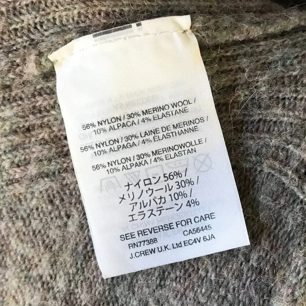 J. Crew • V Neck Front Pocket Tunic Sweater